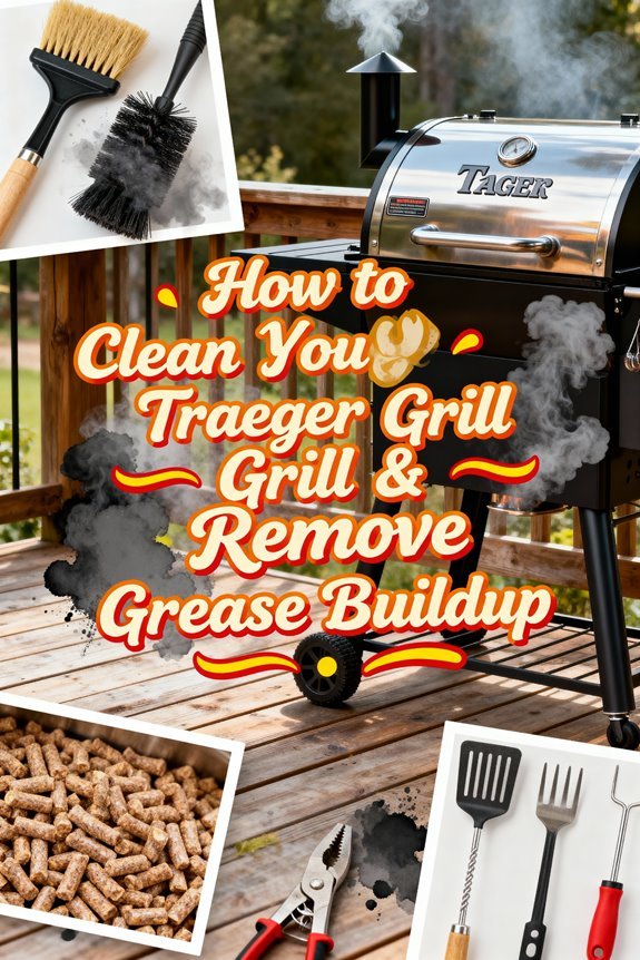 clean traeger grill grease