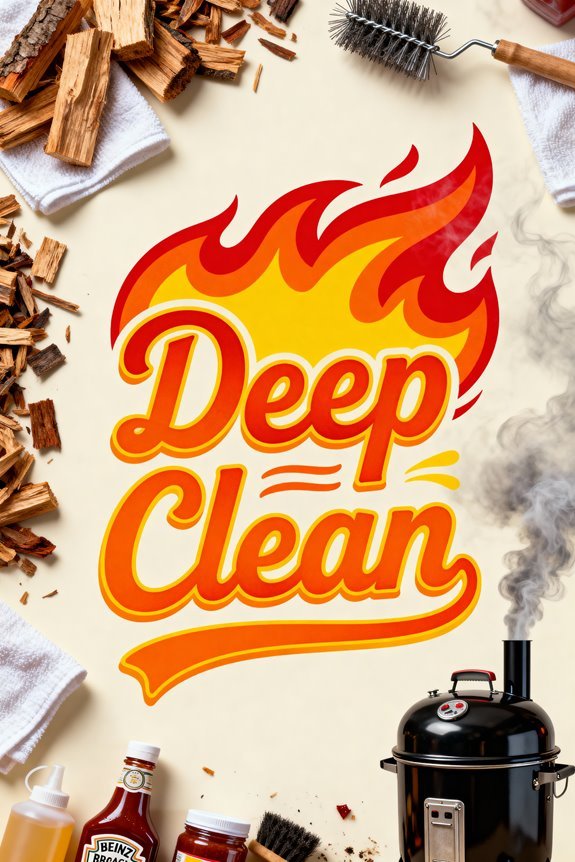 deep clean electric smoker