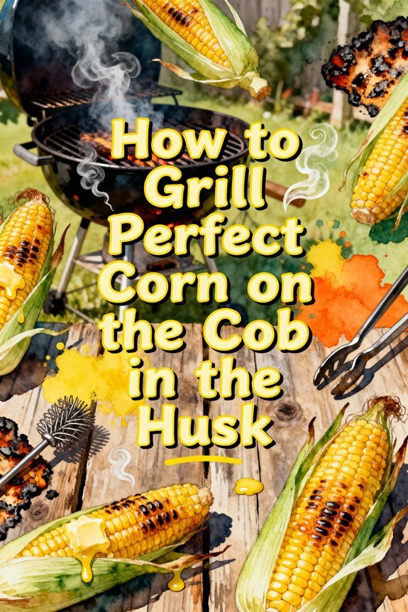 grill corn with husk