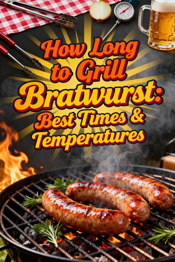 grilling bratwurst time temperatures