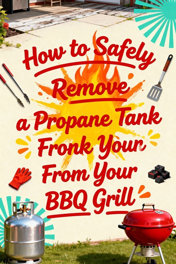 safely detach propane tank