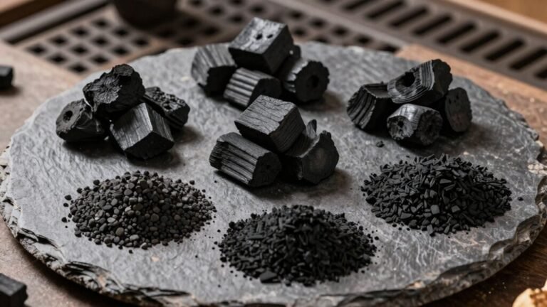 charcoal for even heating
