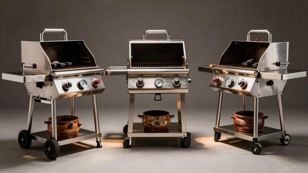 charcoal grills with side burners