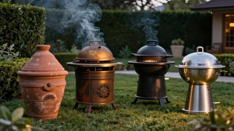 chimineas with grilling features