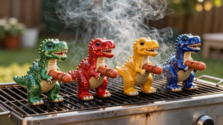 dinosaur themed grilling accessories fun