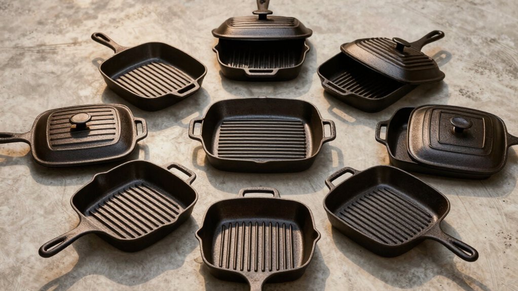 evenly heating grill pans