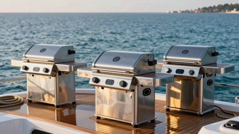 floating electric boat grills