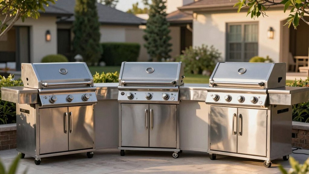 gas grills with fridges