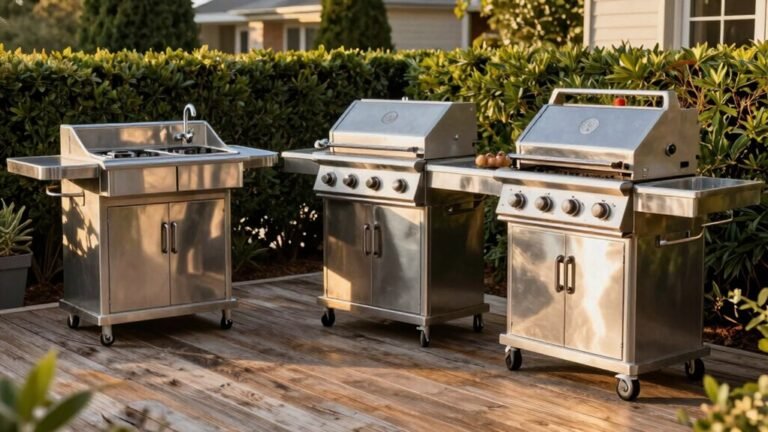 grill carts with sink