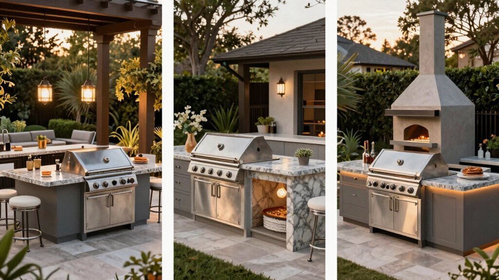 grill islands for entertaining