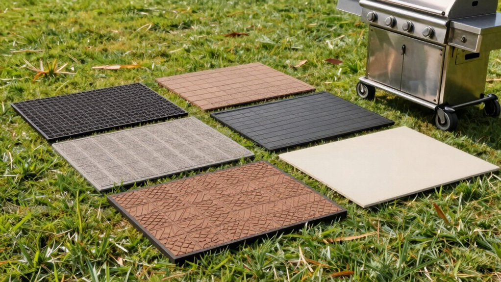 grill pads for grass protection