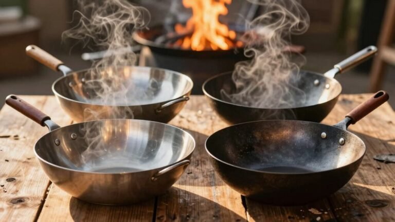 grilling woks for barbecues