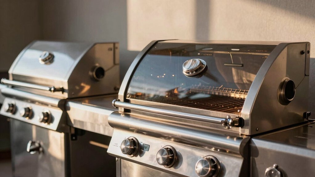 grills featuring impressive glass windows