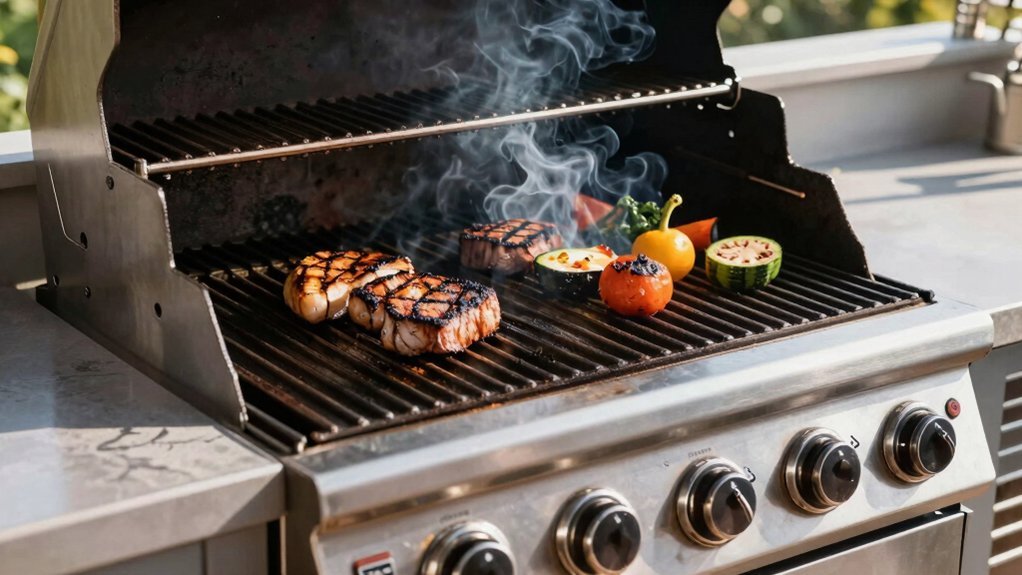 grills with integrated griddles