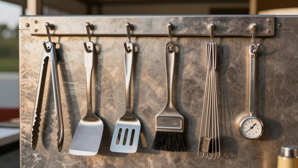 magnetic hooks for grill tools