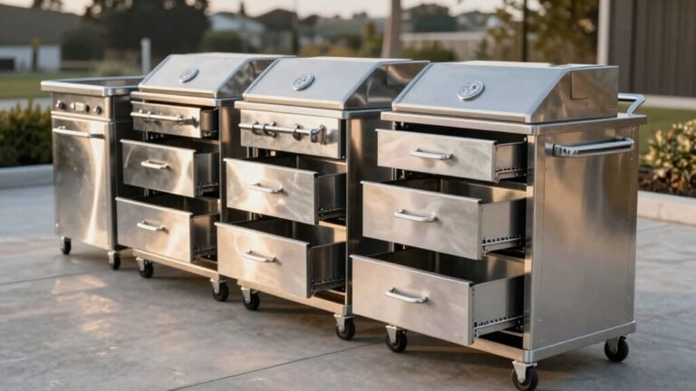 organized grilling cart options