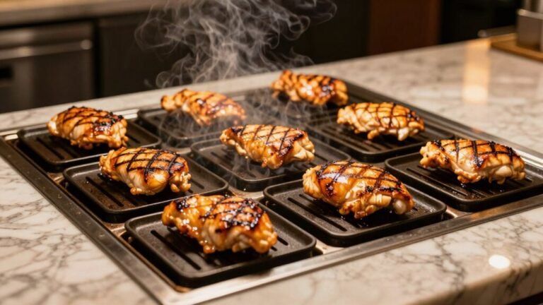 perfectly cooked chicken grills