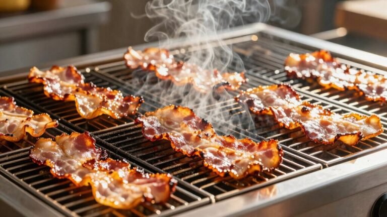 sizzling breakfast bacon grills