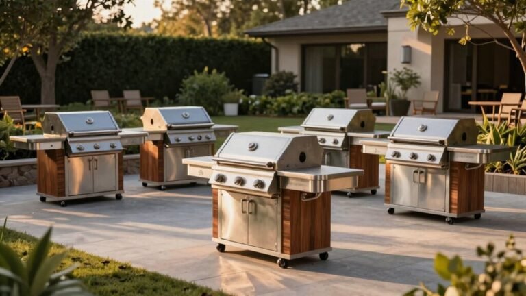 stylish charcoal grills with tables