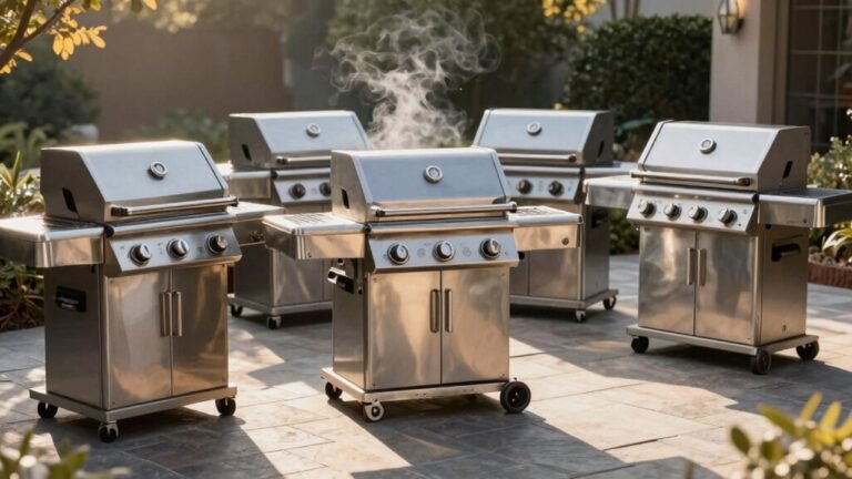 top three burner gas grills