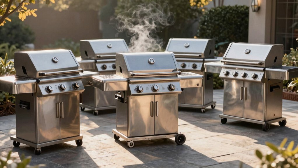 top three burner gas grills